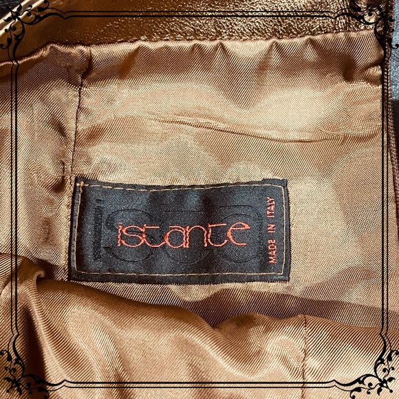 ISTANTE by Versace Copper Metallic Leather Skirt - Size 6 US / Italy 42 - Picture 6 of 12